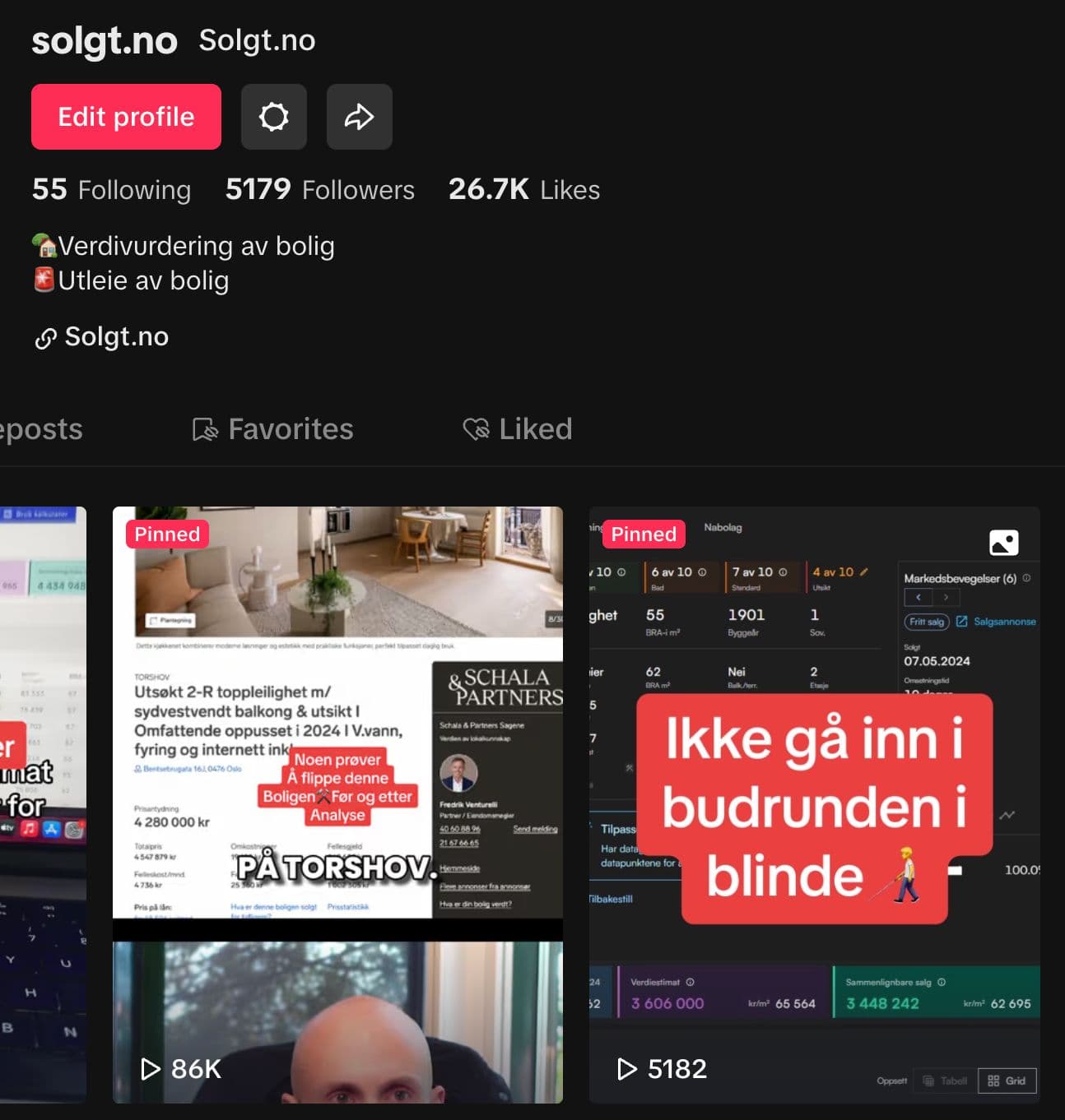 Solgt.no TikTok